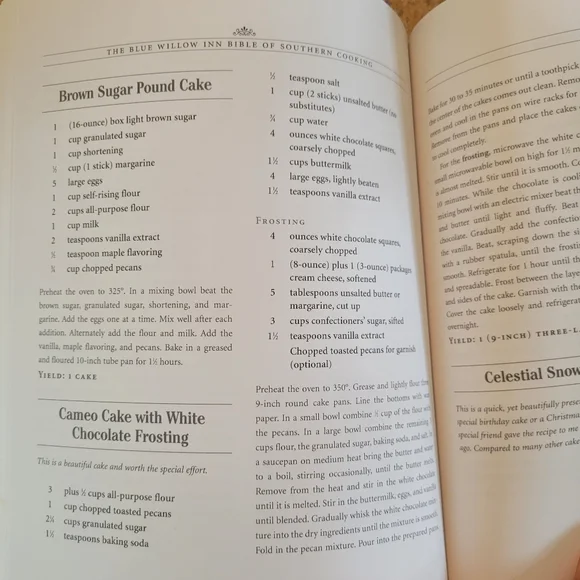 The Blue Willow Inn Bible of Southern Cooking Cookbook~ GUC ~ FINAL PRICE - Picture 9 of 16